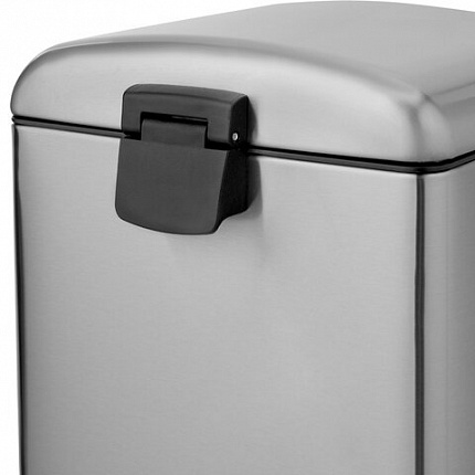 Ведро мусорное с педалью 6 л, крышка с доводчиком, стальное, БЕЗ ОТПЕЧАТКОВ, LAIMA ULTRA, 701567
