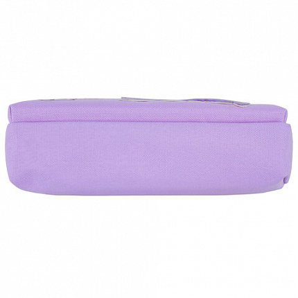 Пенал-косметичка ЮНЛАНДИЯ, 2 отделения, мягкий, "Зайка", фиолетовый, 20х7х9 см, 228989