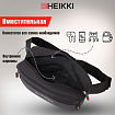 Сумка на пояс HEIKKI RIO (ХЕЙКИ) регулируемый ремень, черная, 28х16х9 см, 273886