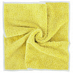 Салфетки из МИКРОФИБРЫ 30х30 см, КОМПЛЕКТ 3 шт., OVERLOCK MULTI COLOUR, 220 г/м2, LAIMA HOME, 608221
