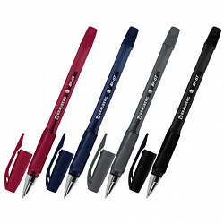 Ручка шариковая BRAUBERG BP-GT VIVID, СИНЯЯ, корпус ассорти, пишущий узел 0,7 мм, линия письма 0,35 мм, 144502