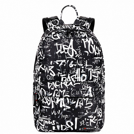 Рюкзак HEIKKI DREAM (ХЕЙКИ) универсальный, с карманом для ноутбука, эргономичный, "Lettering", 42х26х14 см, 273851