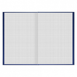 Книга учета 144 л., клетка, твердая, бумвинил, блок офсет, А4 200х290 мм, BRAUBERG, синий, 130226