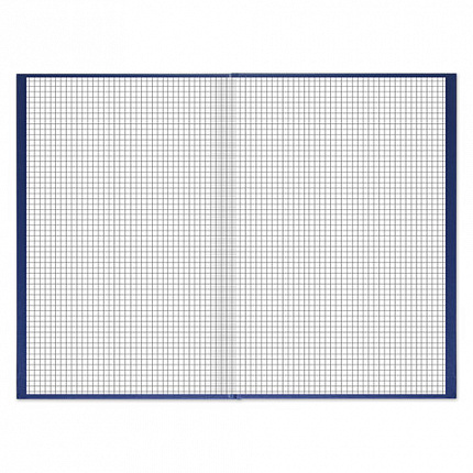 Книга учета 144 л., клетка, твердая, бумвинил, блок офсет, А4 (200х290 мм), BRAUBERG, синий, 130226