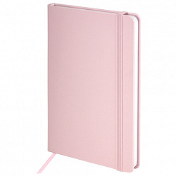 Блокнот А5 138x213 мм, BRAUBERG "Basic", под кожу, 80 л., клетка, АССОРТИ 4 ЦВЕТА, PASTEL, 116230