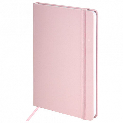 Блокнот А5 138x213 мм, BRAUBERG "Basic", под кожу, 80 л., клетка, ассорти, PASTEL, 116230