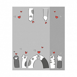 Обложки "PAWS" для тетрадей и дневников, КОМПЛЕКТ 10 шт., ПЛОТНЫЕ, 210х350 мм, 110 мкм, FUNSTER (ФАНСТЕР), 274086