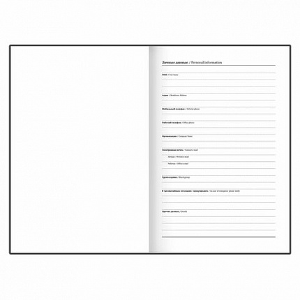 Ежедневник недатированный А5 145х215 мм BRAUBERG бумвинил, 160 л., бордовый, 126541