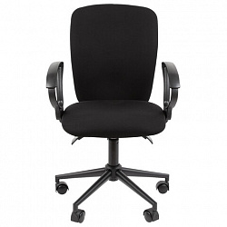 Кресло офисное Chairman CH 9801, пятилучие металл, ткань, черное, 7150934