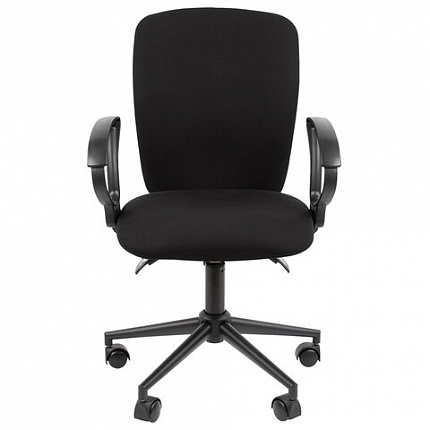 Кресло офисное Chairman CH 9801, пятилучие металл, ткань, черное, 7150934