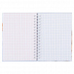Блокнот МАЛЫЙ ФОРМАТ А6, 80 л., гребень, твердый картон, клетка 2 цв., HATBER, "Нежный флёр", 082839, 80ЗКтд6В1гр_300