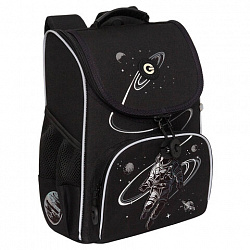 Ранец GRIZZLY анатомическая спинка, с мешком для обуви, для мальчиков, "SPACEMAN RACE", 33х25х13 см, RAm-585-4/1
