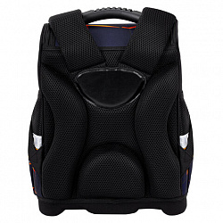 Ранец ЮНЛАНДИЯ WISE, 1 отделение, 3 кармана, устойчивое дно, Volcano split, 37х29х15 см, 273162