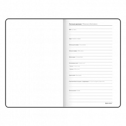 Блокнот А5 138x213 мм, BRAUBERG "Basic", под кожу, 80 л., клетка, красный, 116228