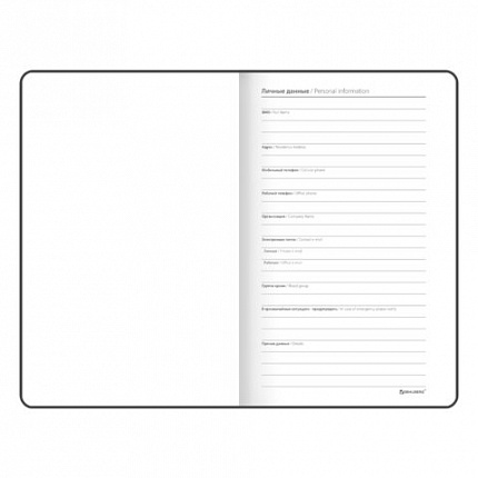 Блокнот А5 138x213 мм, BRAUBERG "Basic", под кожу, 80 л., клетка, ассорти, CLASSIC, 116231