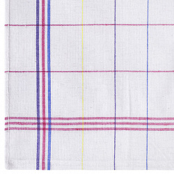 Салфетка универсальная, ХЛОПОК, 47х65 см, белая клетка, легкий цветной контур, ассорти, BOOMHOUSE (БУМХАУС), 700886