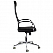 Кресло офисное BRABIX "Pilot EX-610 CH" premium, хром, ткань-сетка, черное, 532417