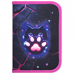 Пенал BRAUBERG, 1 отделение, 1 откидная планка, полиэстер, 21х14 см, "Pink lava", 273522