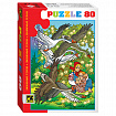 Пазл картонный 80 элементов, Любимые герои, АССОРТИ, поле 23х16,5 см, STEP PUZZLE