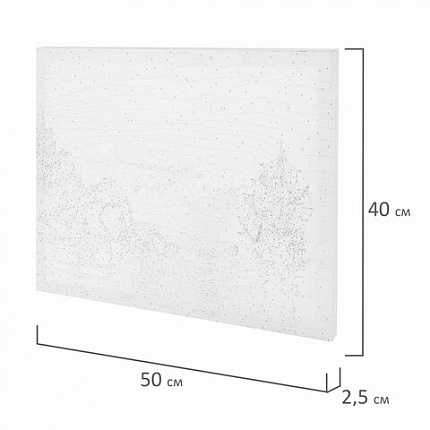 Картина по номерам 40х50 см, ОСТРОВ СОКРОВИЩ "Лунная ночь", на подрамнике, акрил, кисти, 663282
