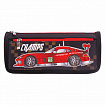 Пенал мягкий ЮНЛАНДИЯ, 2 отделения, полиэстер, "Car champion", черный, 21х6х9 см, 228982