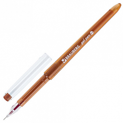 Ручки гелевые BRAUBERG DIAMOND, НАБОР 12 ЦВЕТОВ, узел 0,5 мм, линия письма 0,25 мм, 143377