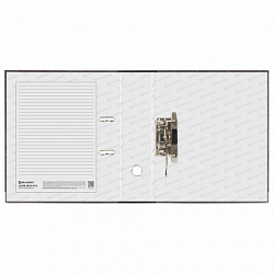 Папка-регистратор BRAUBERG, фактура стандарт, с мраморным покрытием, 75 мм, черный корешок, 220987