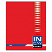 Тетрадь А5, 96 л., BRAUBERG, скоба, клетка, обложка картон, "INDAY", 400522