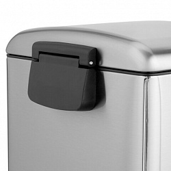 Ведро мусорное с педалью 20 л, крышка с доводчиком, стальное, БЕЗ ОТПЕЧАТКОВ, LAIMA ULTRA, 701570