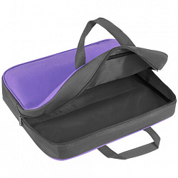 Папка на молнии с ручками STAFF EVERYDAY А4, 1 отделение, полиэстер, 80 мм, сиреневая, 270741