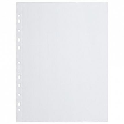 Папки-файлы перфорированные А4 BRAUBERG "EXTRA 700", КОМПЛЕКТ 50 шт., гладкие, ПЛОТНЫЕ, 70 мкм, 229668