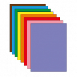 Цветная бумага А4 ТОНИРОВАННАЯ В МАССЕ, 40 листов, 8 цветов, в папке, 80 г/м2, BRAUBERG, 210х297 мм, 117613