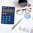 Калькулятор настольный BRAUBERG ULTRA-08-BU, КОМПАКТНЫЙ (154x115 мм), 8 разрядов, двойное питание, СИНИЙ, 250508