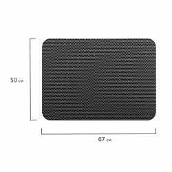 Коврик EVA / ЭВА универсальный 50х67см ячеистый (СОТЫ) применим для сушки посуды, кухни, ванной, прихожей, животных, цвет СЕРЫЙ LAIMA,608713