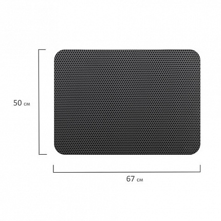 Коврик EVA / ЭВА универсальный 50х67см ячеистый (СОТЫ) применим для сушки посуды, кухни, ванной, прихожей, животных, цвет СЕРЫЙ LAIMA,608713