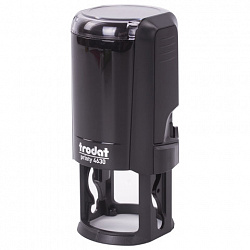 Оснастка для печатей оттиск D=30 мм, синий, TRODAT 4630 P4, корпус черный, с крышкой, подушка, 180896