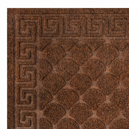 Коврик придверный 40х60 см, ВЕНГЕ, грязезащитный, 430 г/м2, фактурный рисунок ЧЕШУЙКИ, ЛЮБАША, 701059