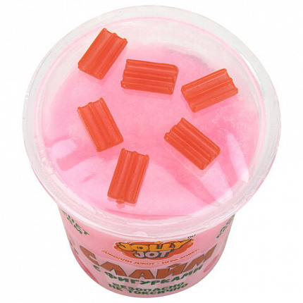 Слайм с фигурками, вкусняшки, 200 г, АССОРТИ 6 видов, JOLLY JOT (ДЖОЛЛИ ДЖОТ), 666668