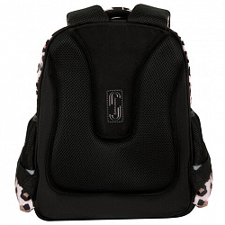 Ранец BRAUBERG STABLE, 2 отделения, с брелком, "Curious leopard", 36х28х16 см, 274387