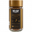 Кофе растворимый WELDAY (ВЭЛДЭЙ) "GOLD" 190 г, стеклянная банка, сублимированный, 622674