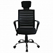 Кресло BRABIX "Victory MG-016", подголовник, хром, черное, 531924