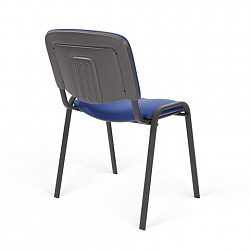 Стул для персонала и посетителей "ИЗО", черный каркас, кожзам синий, Z-06