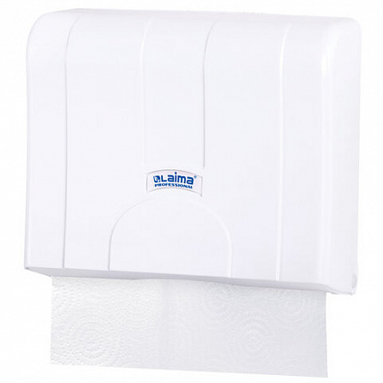 Диспенсер для полотенец LAIMA PROFESSIONAL LSA (Система H2), Z-сложения, белый, ABS, 607991, 3570-0