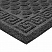Коврик придверный 60х90 см, СЕРЫЙ, грязезащитный, 430 г/м2, ПОЛУКРУГ, фактурный рисунок ЧЕШУЙКИ, ЛЮБАША, 701052