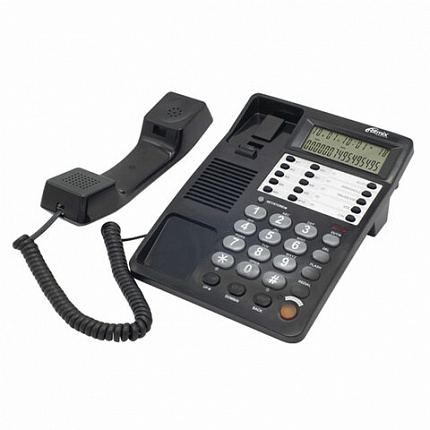 Телефон RITMIX RT-495 black, АОН, спикерфон, память 60 номеров, тональный / импульсный режим, черный, 80002152