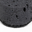 Губки для посуды 9,5х6,5х3,5 см, КОМПЛЕКТ 6 шт., OVAL BLACK, КРУПНОПОРИСТЫЙ поролон с абразивным слоем, LAIMA, 608649