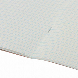 Тетрадь А5, 48 л., HATBER-ECO скоба, офсет №2 ЭКОНОМ, клетка, обложка мелованная бумага, "Голубая", 075742, 48Т5D1_27730