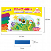 Пластилин классический ЮНЛАНДИЯ "ВЕСЁЛЫЙ ШМЕЛЬ", 18 цветов, 360 грамм, стек, ВЫСШЕЕ КАЧЕСТВО, 106432