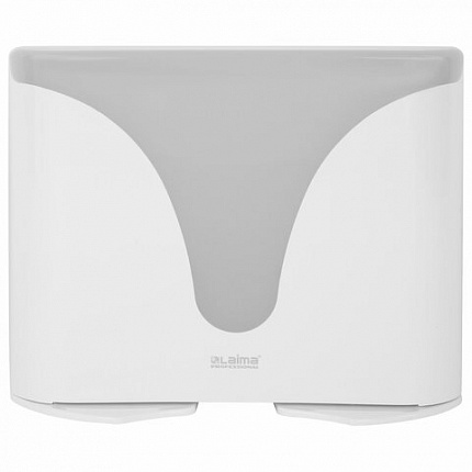 Диспенсер для полотенец EXTRA LAIMA PROFESSIONAL, (Система H2), Z-сложения, белый, ABS-пластик, 609472
