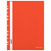 Скоросшиватель пластиковый с перфорацией BRAUBERG EXTRA, А4, 140/180 мкм, красный, 272898